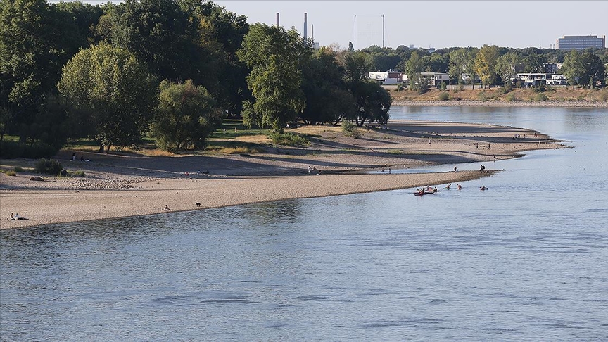 Kuraklık Almanya'daki nehirlerde 