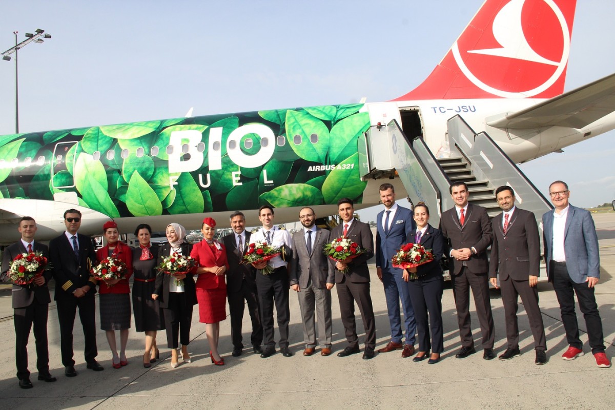 THY Nürnberg uçuşunun 50.yıl kutlama tören öncesi Kalecik isimli Airbus A321 Bio Fuel Uçak tanıtıldı