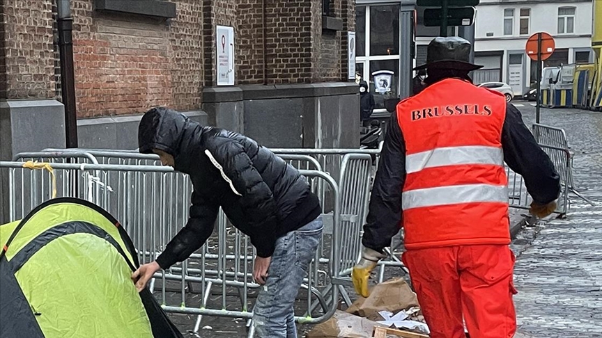 Belçika'da sığınmacı krizi sürüyor