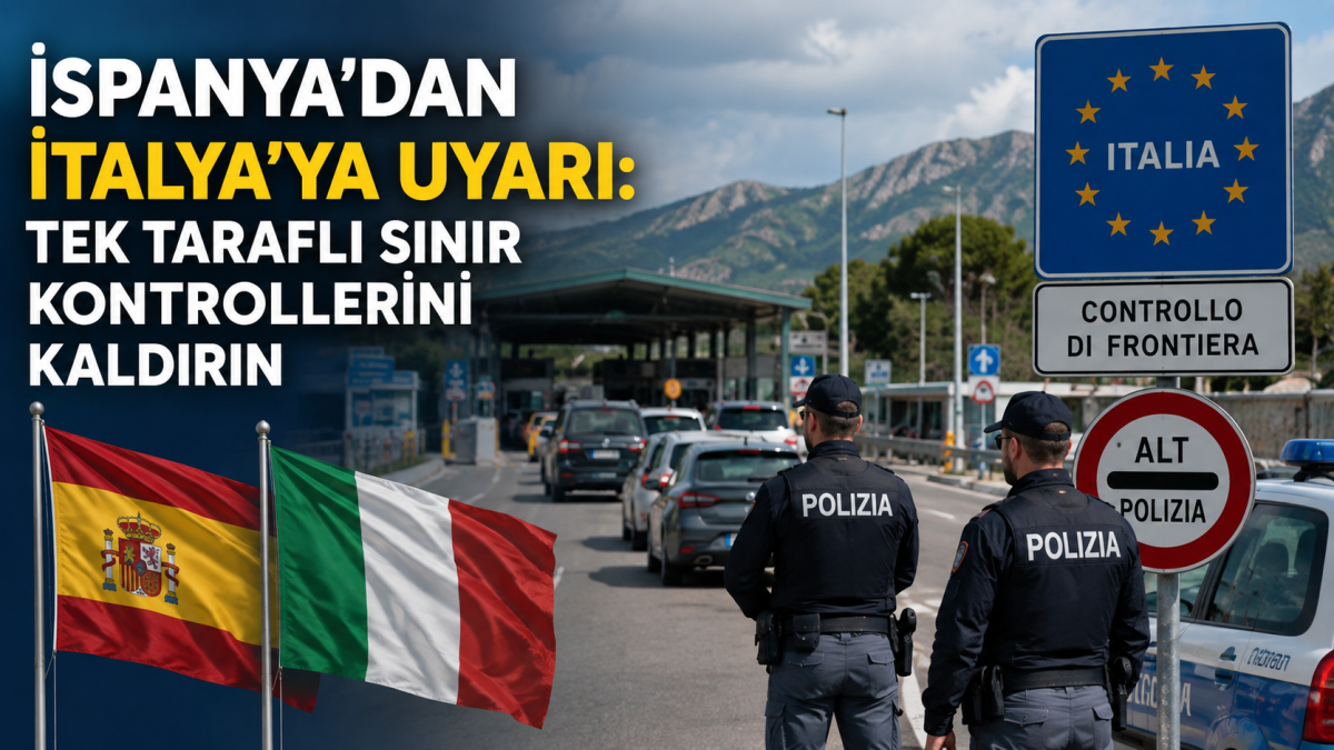 İspanya hükümeti, İtalya’ya tek taraflı sınır kontrolünü kaldırması uyarısı yaptı: